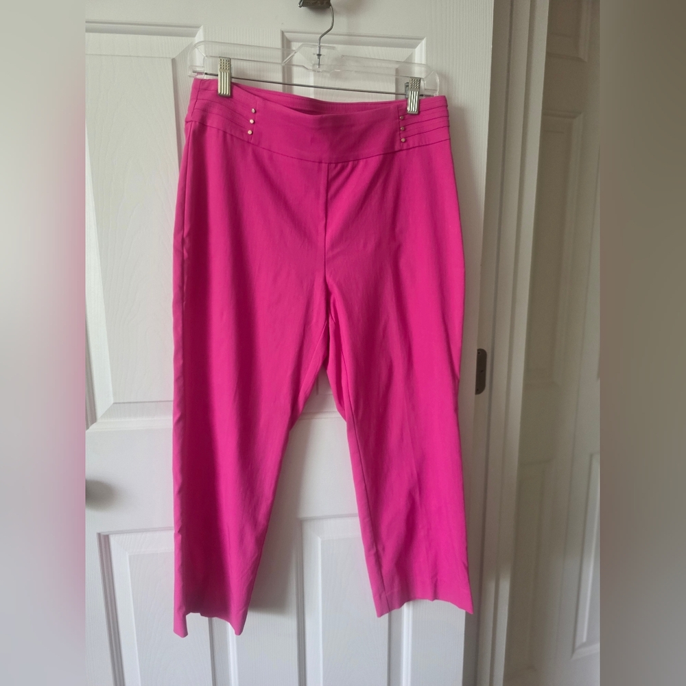 Pink Women's Pull-On Ankle Pants